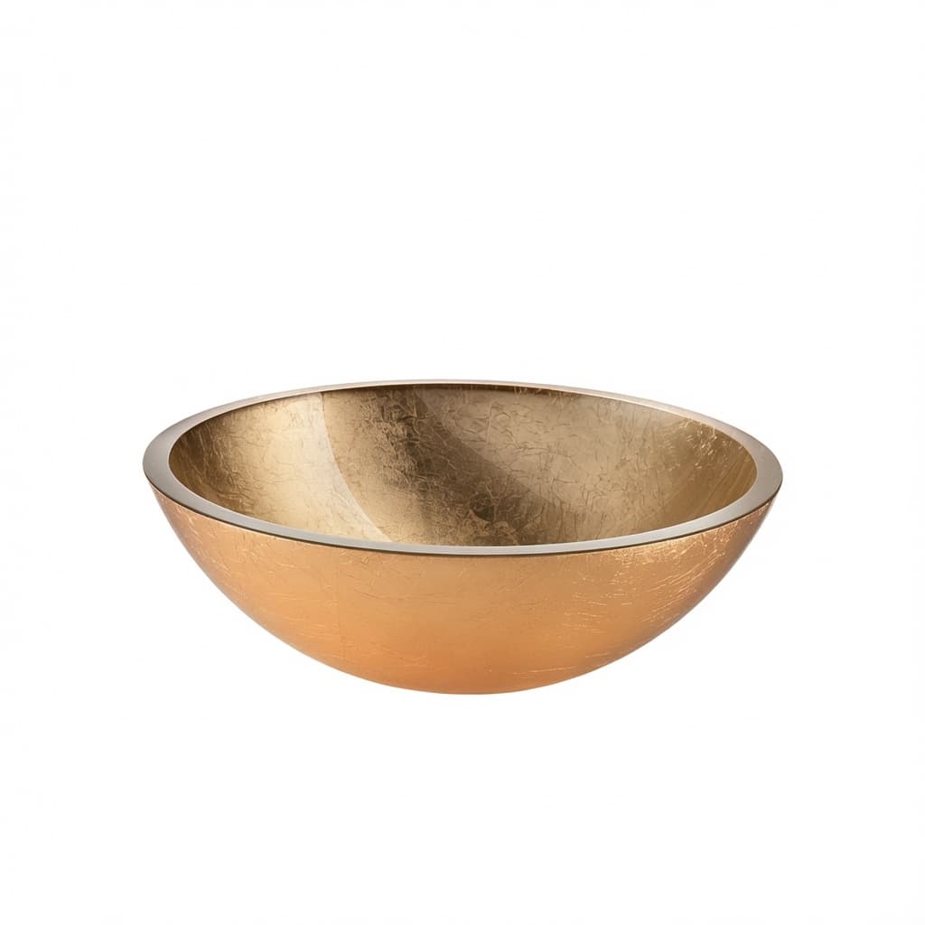 Gold 40, Aufsatzbecken mit 24 Karat Gold