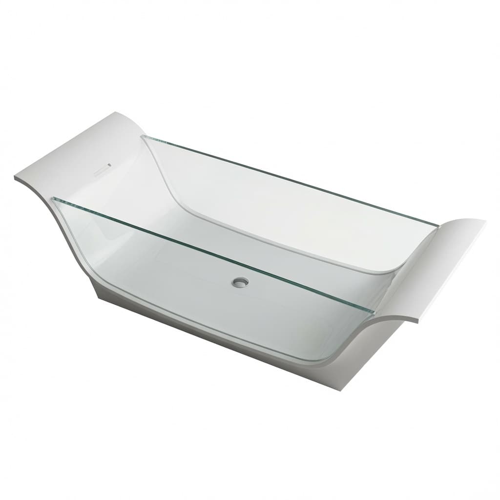 Harmony 180, Freistehende Badewanne aus Mineralguss